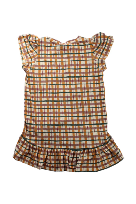 A Beige Short Sleeve Dresses from Soft Gallery in size 3T for girl. (Back View)