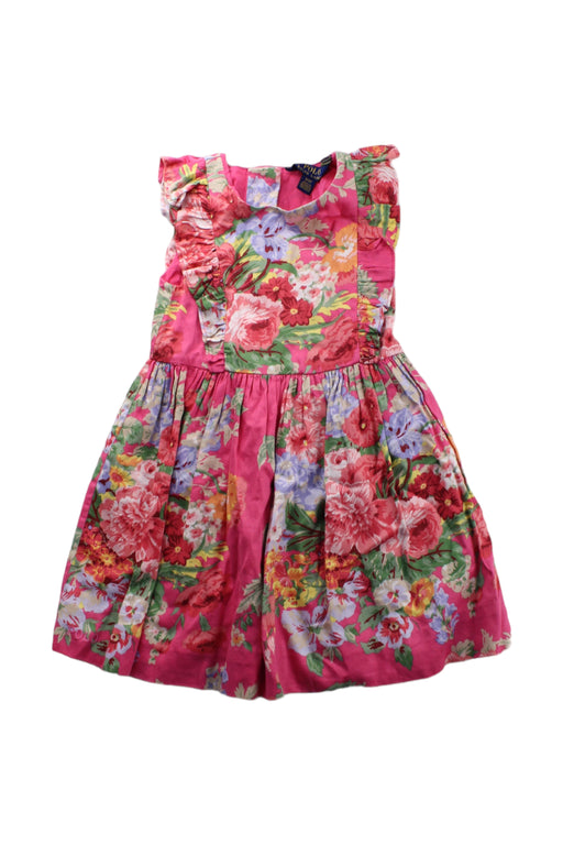 A Pink Sleeveless Dresses from Polo Ralph Lauren in size 3T for girl. (Front View)