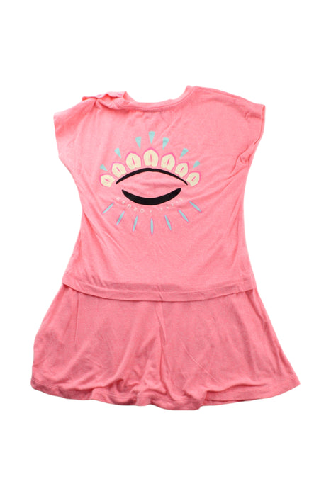 A Pink Sleeveless Dresses from Kenzo in size 3T for girl. (Back View)