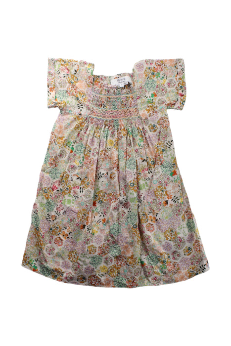 A Multicolour Short Sleeve Dresses from Bonpoint in size 3T for girl. (Front View)