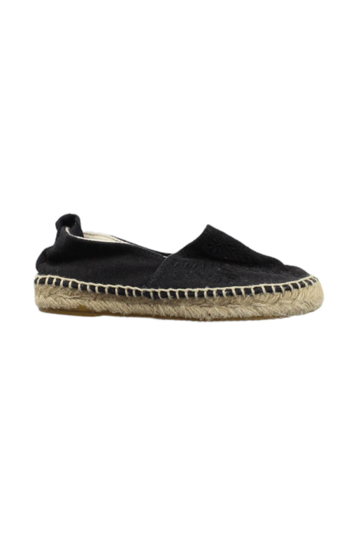 A Black Espadrilles from Bonpoint in size 5T for girl. (Front View)