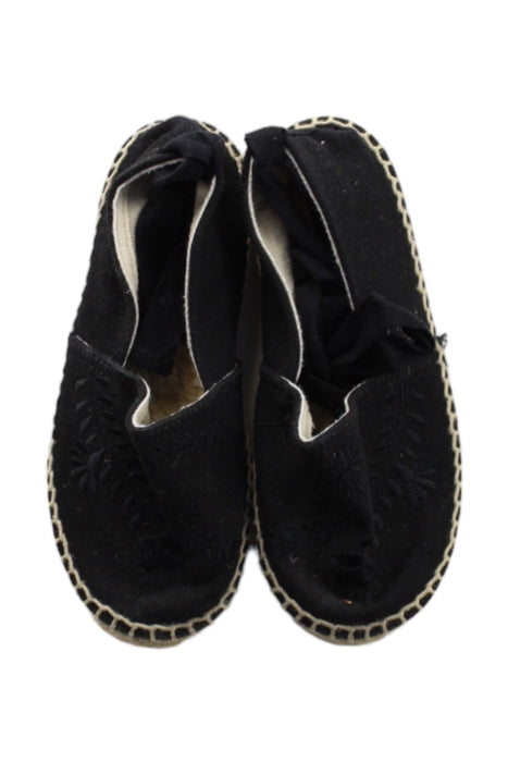 A Black Espadrilles from Bonpoint in size 5T for girl. (Back View)