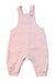 A Pink Long Overalls from Seed in size 3-6M for girl. (Front View)