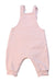 A Pink Long Overalls from Seed in size 3-6M for girl. (Back View)