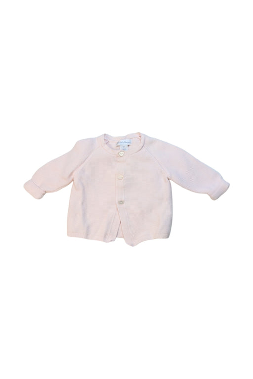 A Pink Cardigans from Jacadi in size 3-6M for girl. (Front View)