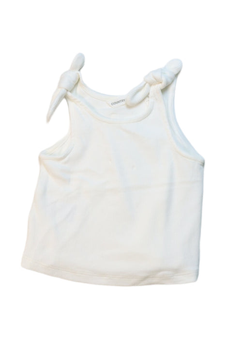 A White Sleeveless Tops from Country Road in size 3-6M for girl. (Front View)