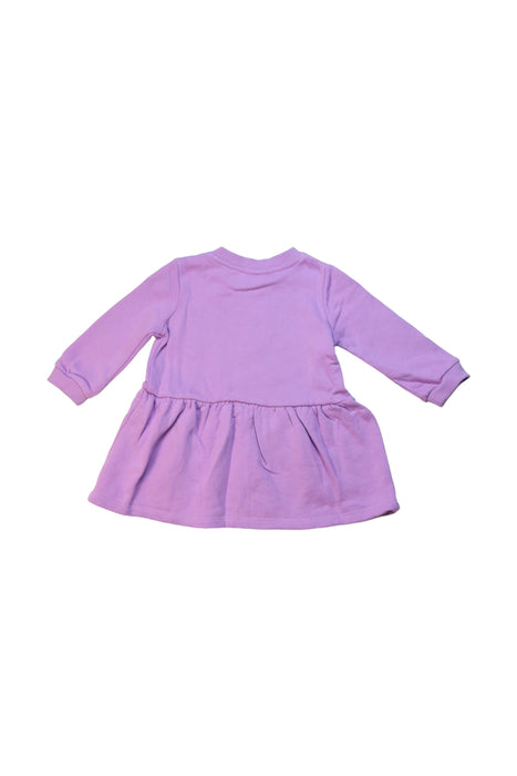 A Purple Long Sleeve Dresses from Seed in size 3-6M for girl. (Back View)