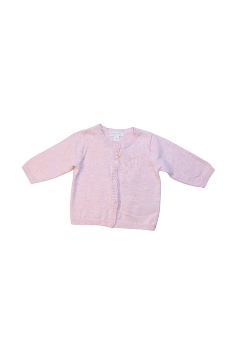 A Pink Cardigans from Baby by David Jones in size 3-6M for girl. (Front View)