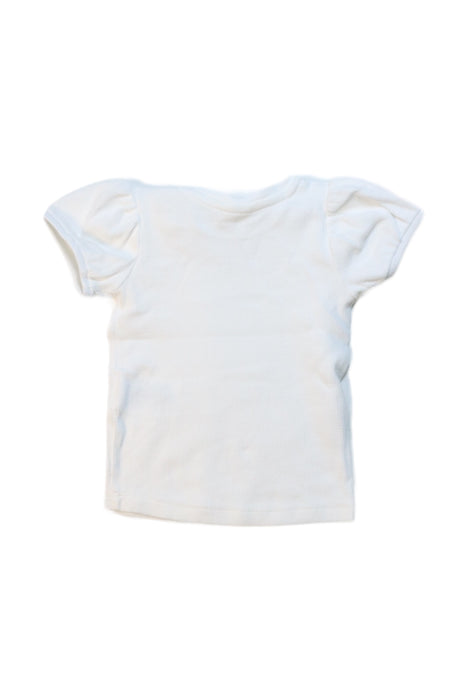 A White Short Sleeve Tops from Seed in size 3-6M for girl. (Back View)