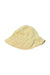 A Yellow Sun Hats from Gray Label in size 0-3M for girl. (Back View)