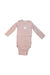 A Pink Long Sleeve Bodysuits from Molo in size 6-12M for neutral. (Front View)