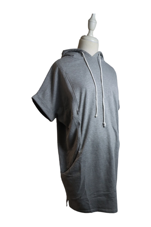 A Grey Hooded Sweatshirts from Mayarya in size S for maternity. (Front View)