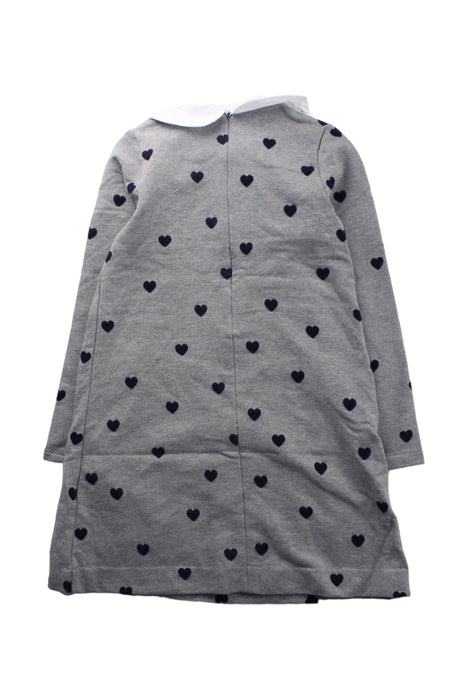 A Grey Long Sleeve Dresses from Jacadi in size 8Y for girl. (Back View)