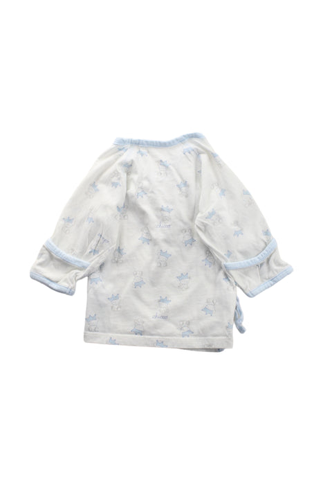 A White Long Sleeve Tops from Chicco in size 0-3M for boy. (Back View)