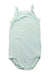 A Green Sleeveless Bodysuits from Petit Bateau in size 3T for girl. (Front View)