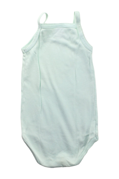 A Green Sleeveless Bodysuits from Petit Bateau in size 3T for girl. (Back View)