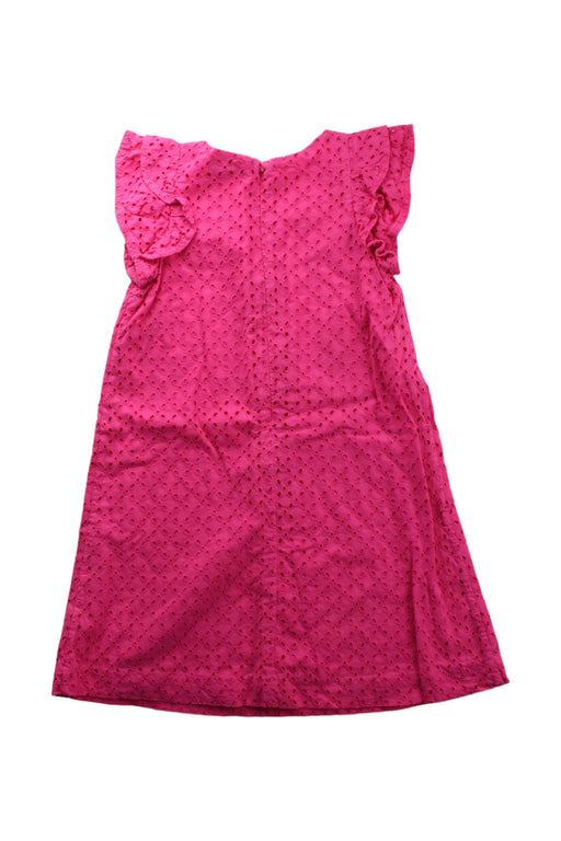 A Pink Short Sleeve Dresses from Polo Ralph Lauren in size 7Y for girl. (Back View)