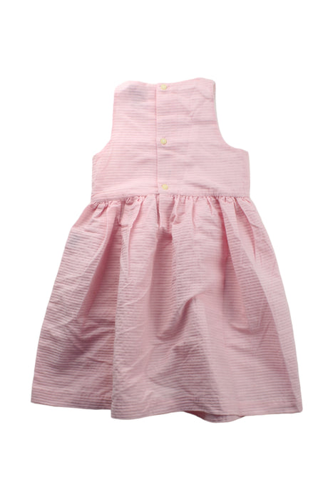 A Pink Sleeveless Dresses from Ralph Lauren in size 4T for girl. (Back View)