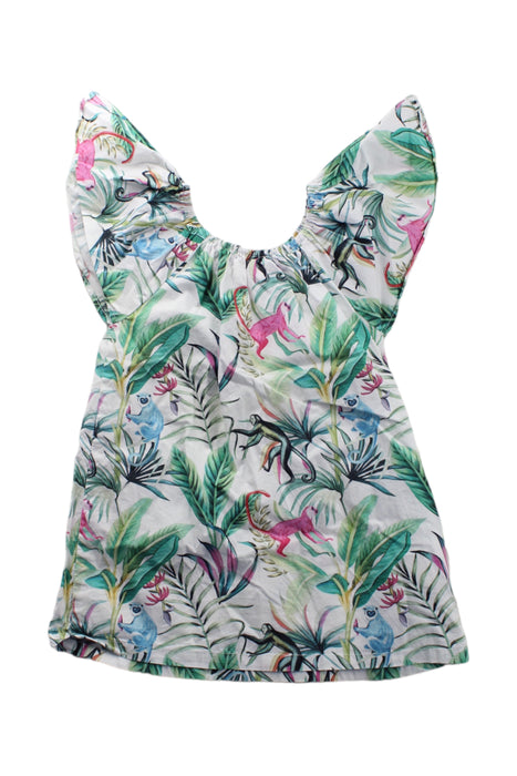 A Green Short Sleeve Tops from Felix & Mina in size 3T for girl. (Back View)