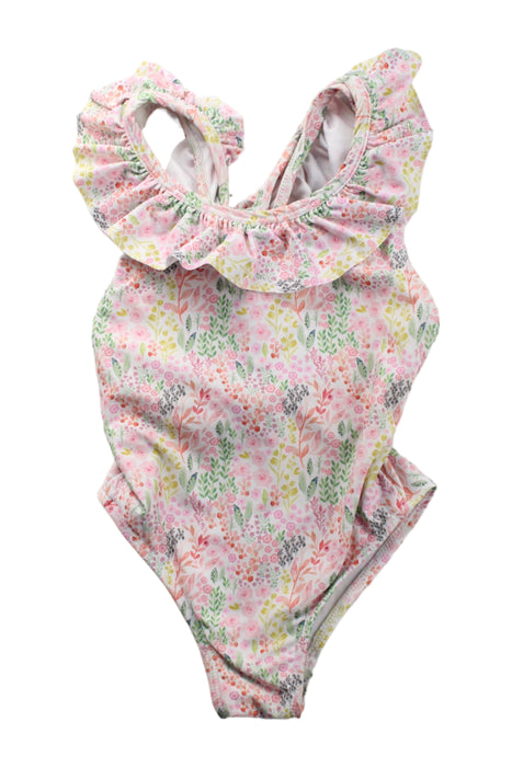 A Pink Swimsuits from Lola Palacios in size 3T for girl. (Front View)