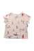 A Pink Short Sleeve T Shirts from Petit Bateau in size 3T for girl. (Front View)