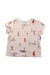 A Pink Short Sleeve T Shirts from Petit Bateau in size 3T for girl. (Front View)