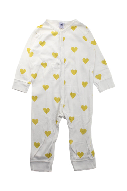 A White Long Sleeve Jumpsuits from Petit Bateau in size 2T for girl. (Front View)