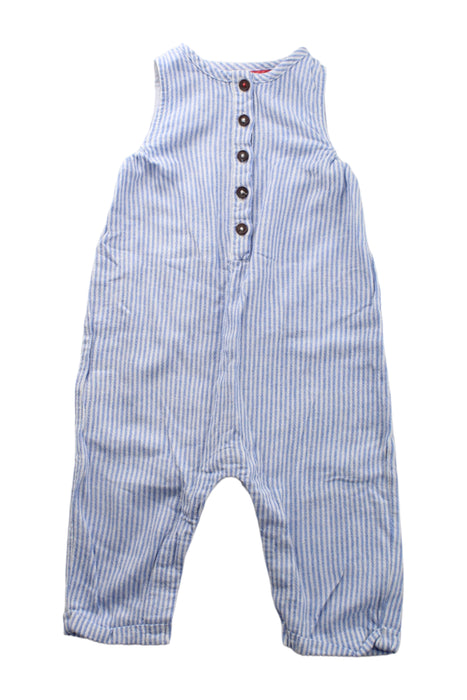 A Blue Sleeveless Jumpsuits from Boden in size 6-12M for boy. (Front View)