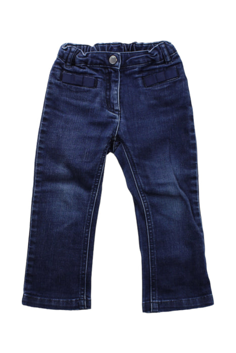 A Blue Jeans from Jacadi in size 2T for girl. (Front View)