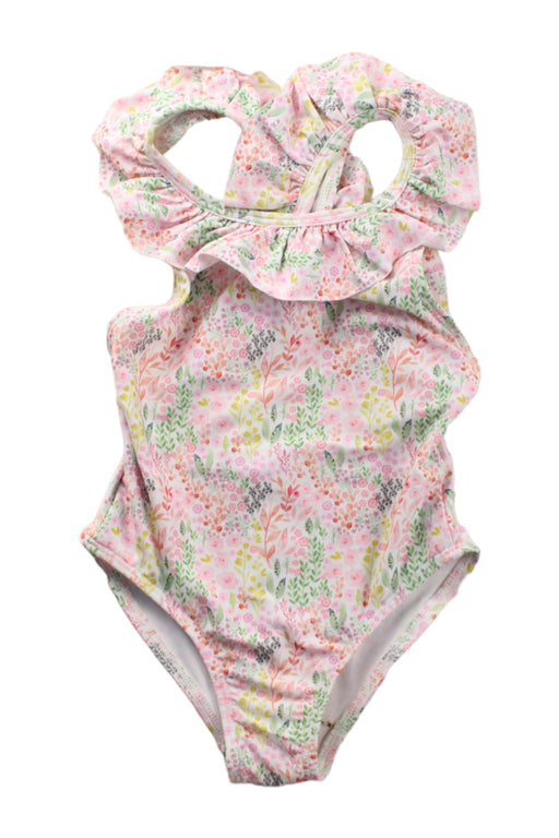 A Pink Swimsuits from Lola Palacios in size 4T for girl. (Front View)