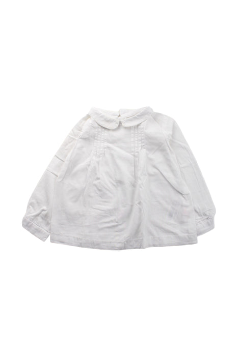 A White Long Sleeve Tops from Gocco in size 18-24M for girl. (Front View)