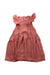 A Orange Sleeveless Dresses from Petit Bateau in size 6T for girl. (Front View)