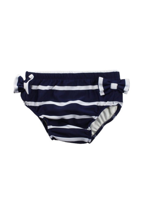 A Blue Swim Diapers from Petit Crabe in size 12-18M for girl. (Front View)