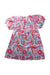 A Purple Short Sleeve Dresses from Seed in size 5T for girl. (Back View)