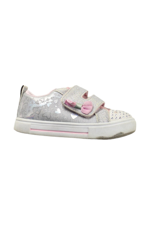 A Pink Sneakers from Skechers in size 3T for girl. (Front View)