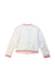 A White Zippered Sweatshirts from Monsoon in size 7Y for girl. (Back View)