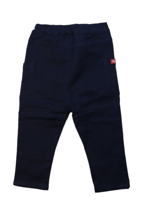 A Navy Casual Pants from Seed in size 18-24M for boy. (Back View)