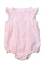 A Pink Sleeveless Bodysuits from Peter Alexander in size 12-18M for girl. (Front View)