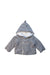 A Grey Lightweight Jackets from Jacadi in size 3-6M for boy. (Front View)