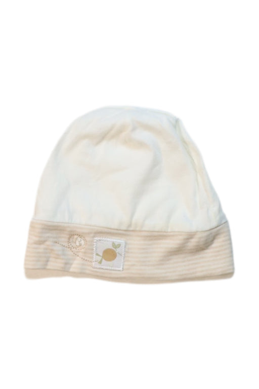 A Multicolour Beanies from Natures Purest in size 0-3M for neutral. (Front View)