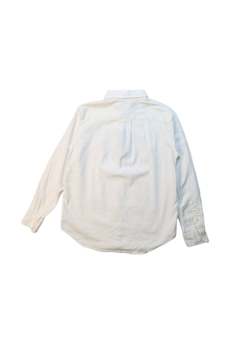 A White Long Sleeve Shirts from Ralph Lauren in size 7Y for boy. (Back View)