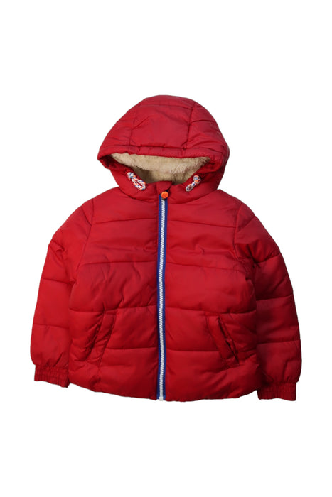 A Red Puffer/Quilted Jackets from Billybandit in size 4T for girl. (Front View)