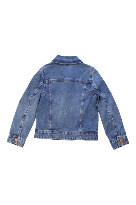 A Blue Lightweight Jackets from Crewcuts in size 4T for girl. (Back View)