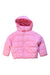 A Pink Puffer/Quilted Jackets from Seed in size 4T for girl. (Front View)