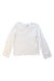 A White Long Sleeve Tops from Petit Bateau in size 6T for girl. (Front View)
