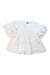 A White Short Sleeve Tops from Velveteen in size 8Y for girl. (Front View)