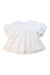 A White Short Sleeve Tops from Velveteen in size 8Y for girl. (Back View)