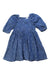 A Blue Short Sleeve Dresses from Seed in size 5T for girl. (Front View)