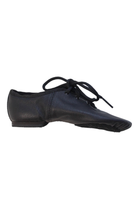 A Black Dress Shoes from Sansha in size 5T for girl. (Front View)