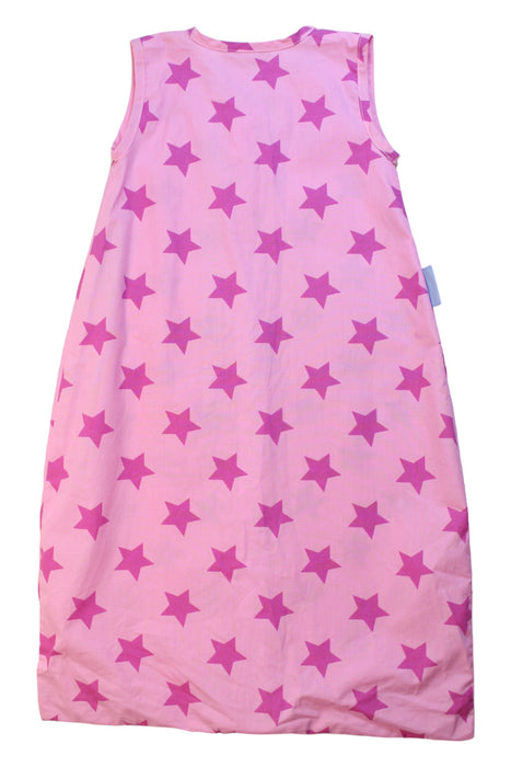 A Pink Sleepsacs from Jojo Maman Bébé in size 3-6M for girl. (Back View)